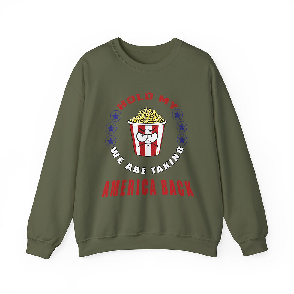 Thumbnail: Hold My Popcorn for Men or Women Heavy Blend™ Crewneck Sweatshirt