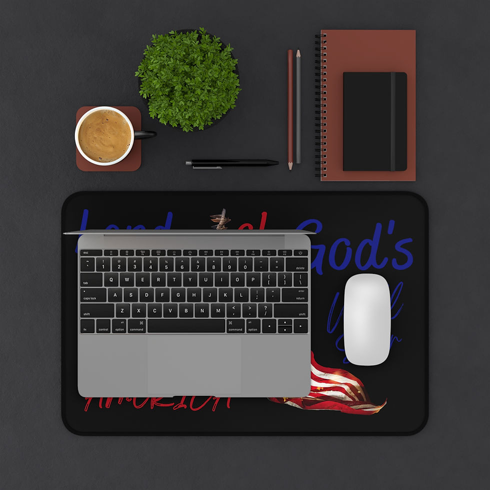 Thumbnail: God's Eagle Will Soar Party Desk Mat