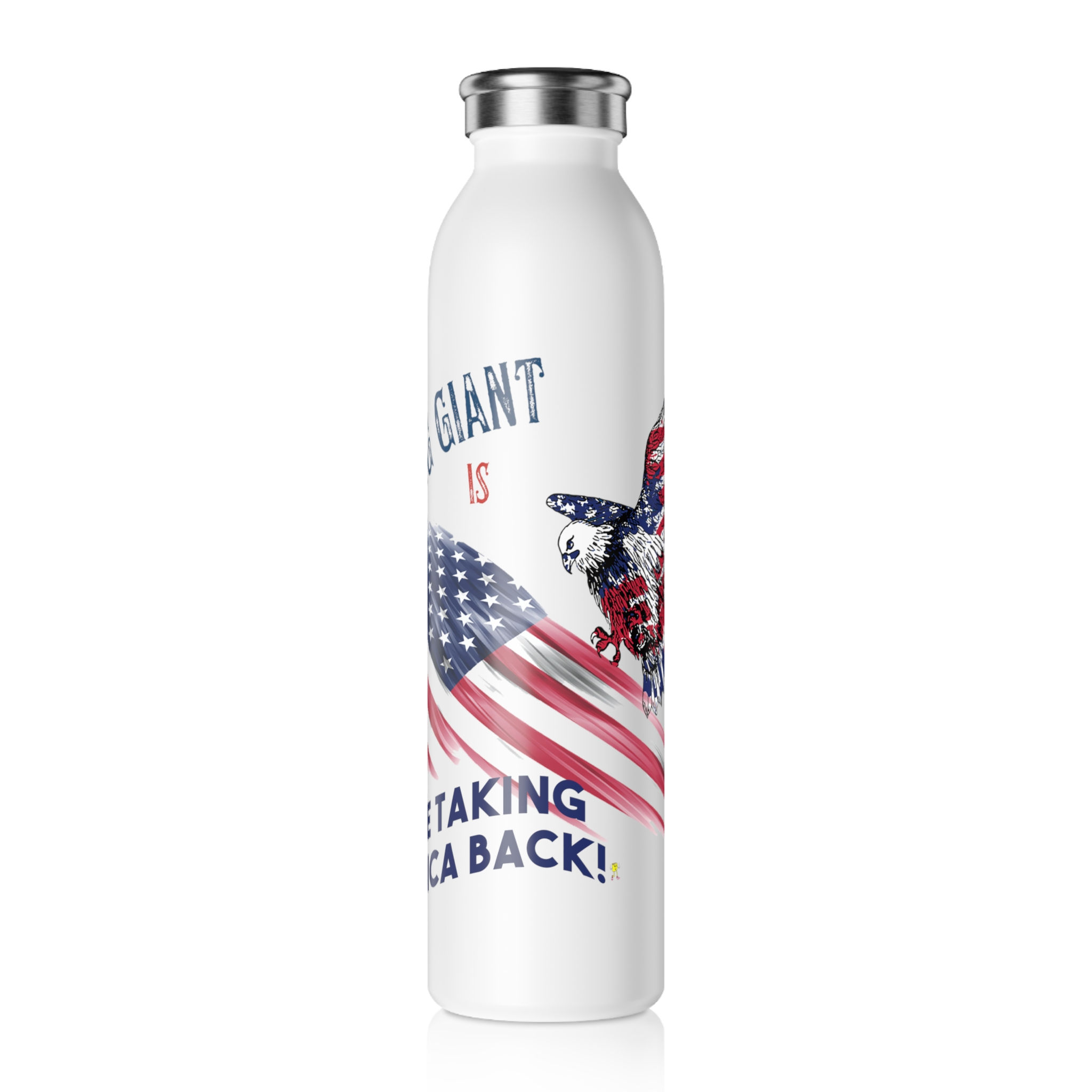 Sleeping Giant is Awake Slim Water Bottle