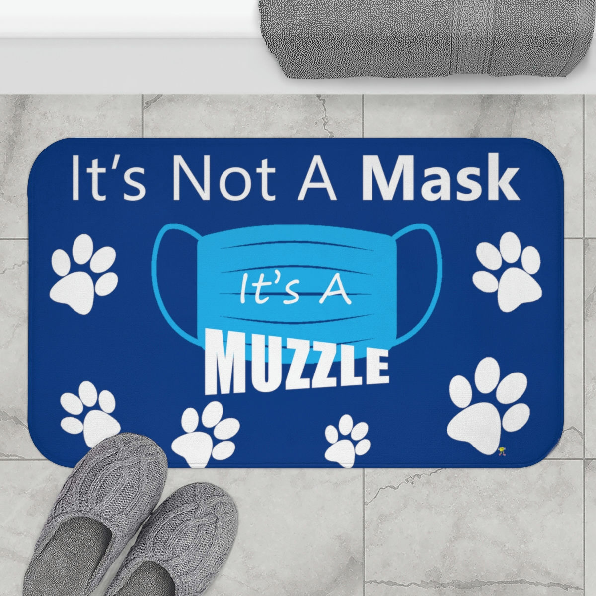 It's A Muzzle Bath Mat