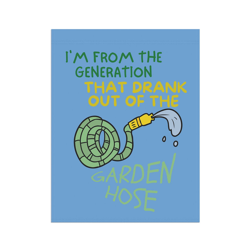 Thumbnail: Garden Hose Generation Garden & House Banner (24.5 X 32)