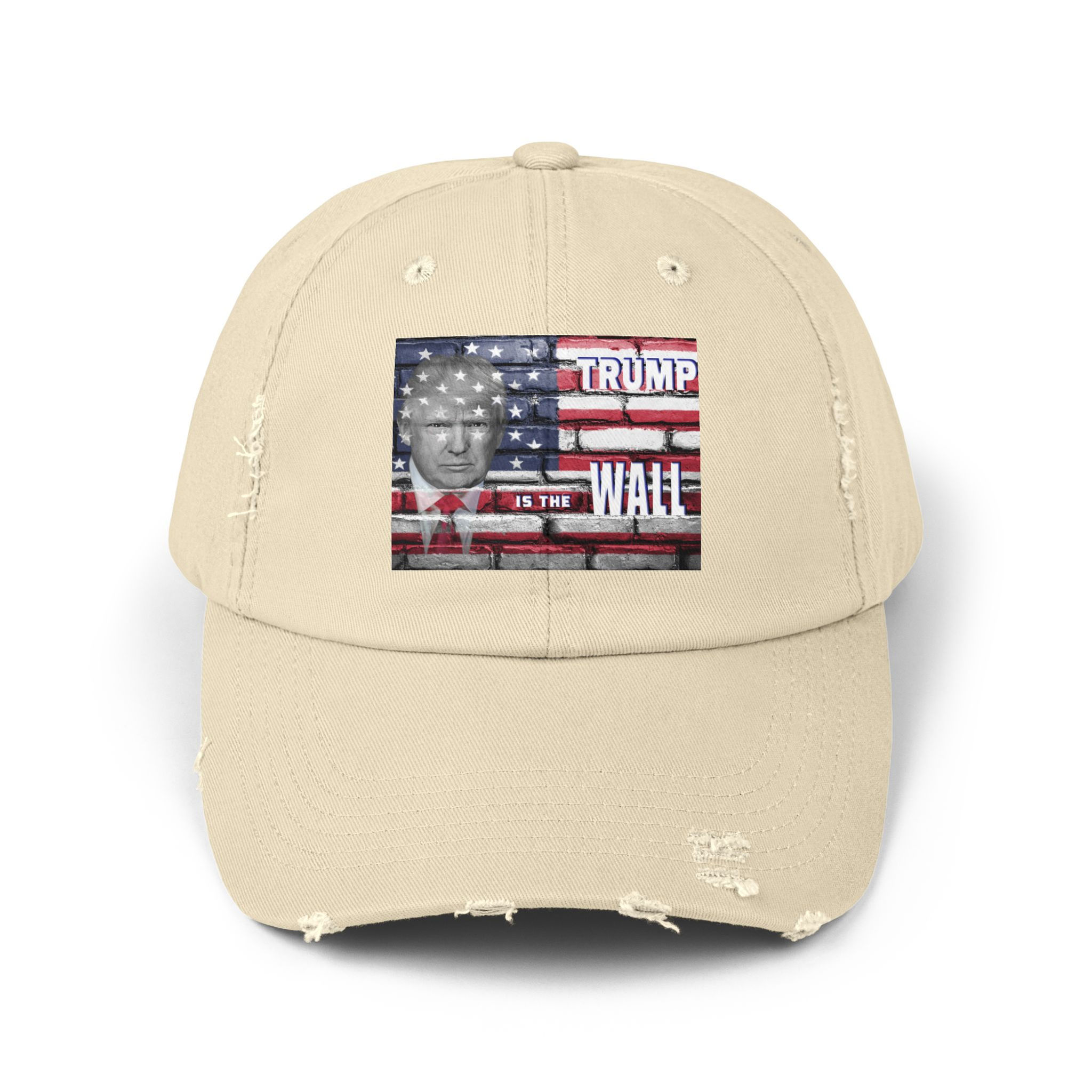 Trump Is The Wall Men/Women Distressed Cap