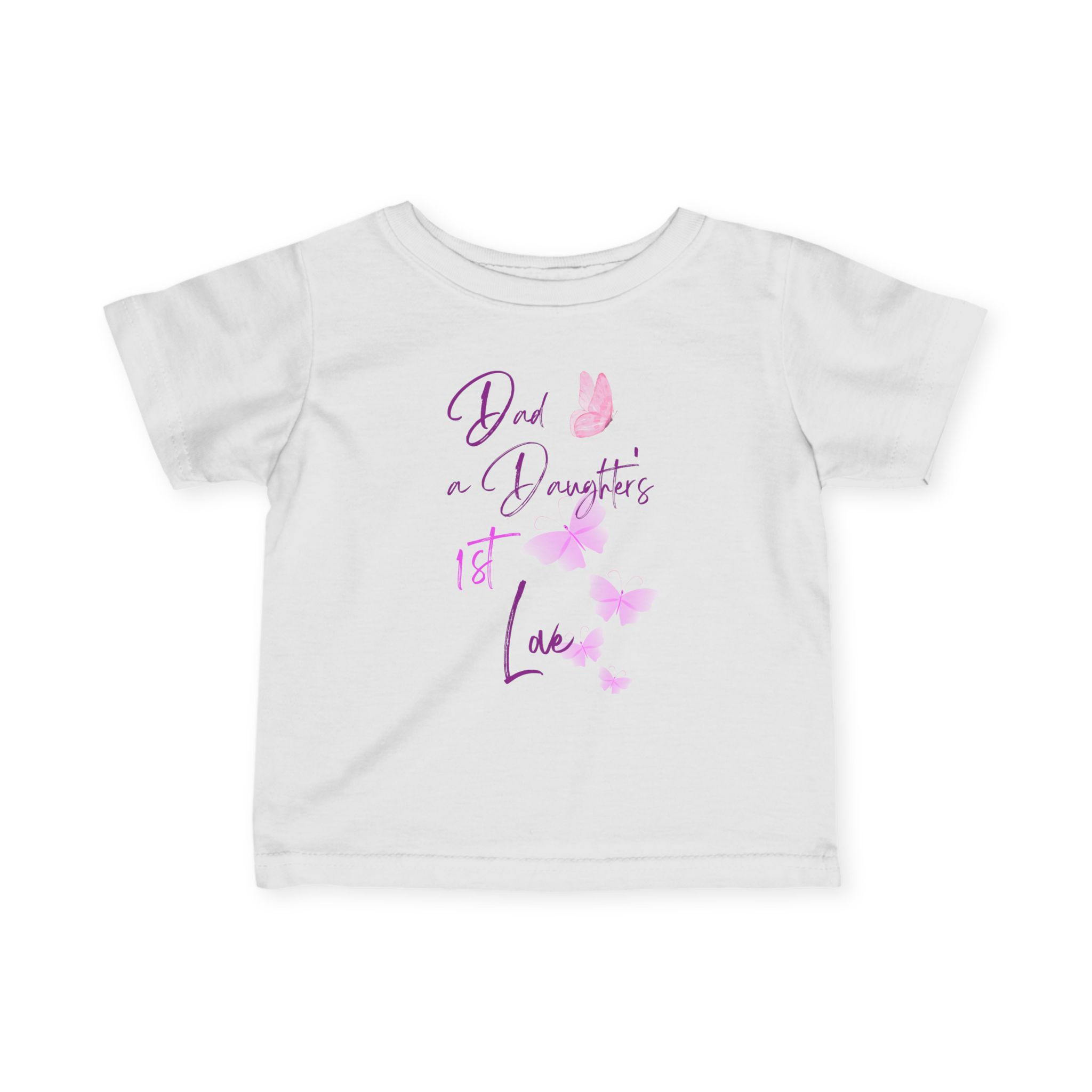Dad Daughter's 1st Love Infant Fine Jersey Tee