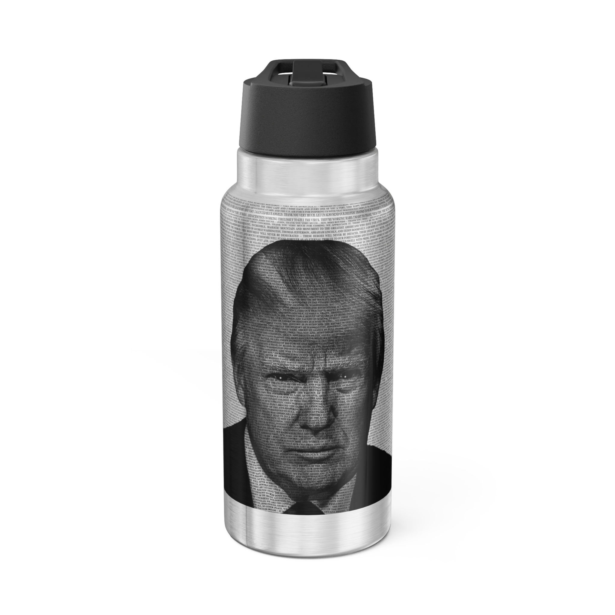 President Trump Mount Rushmore July 3, 2020 Stainless Steel Water Bottle
