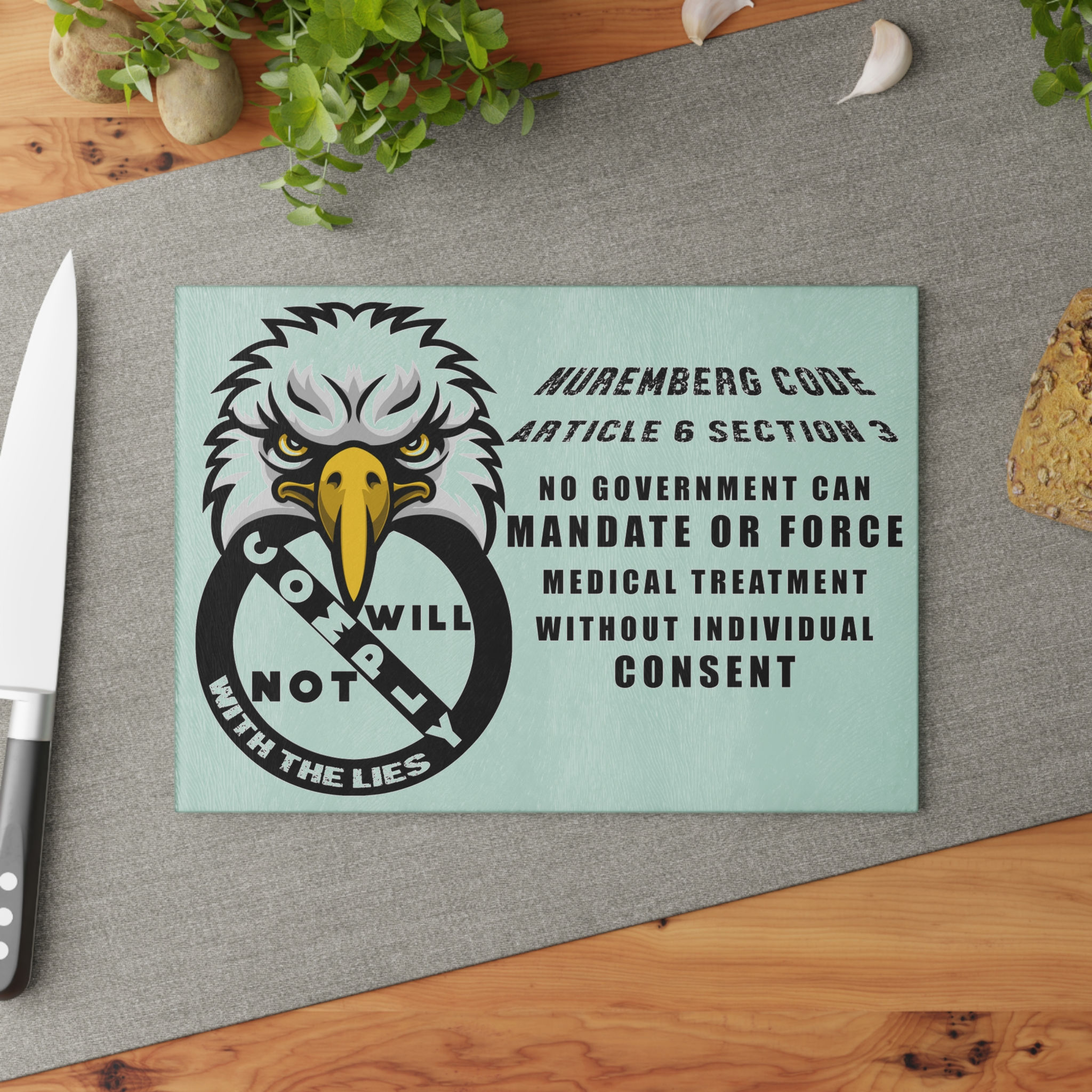 Will Not Comply Glass Cutting Board