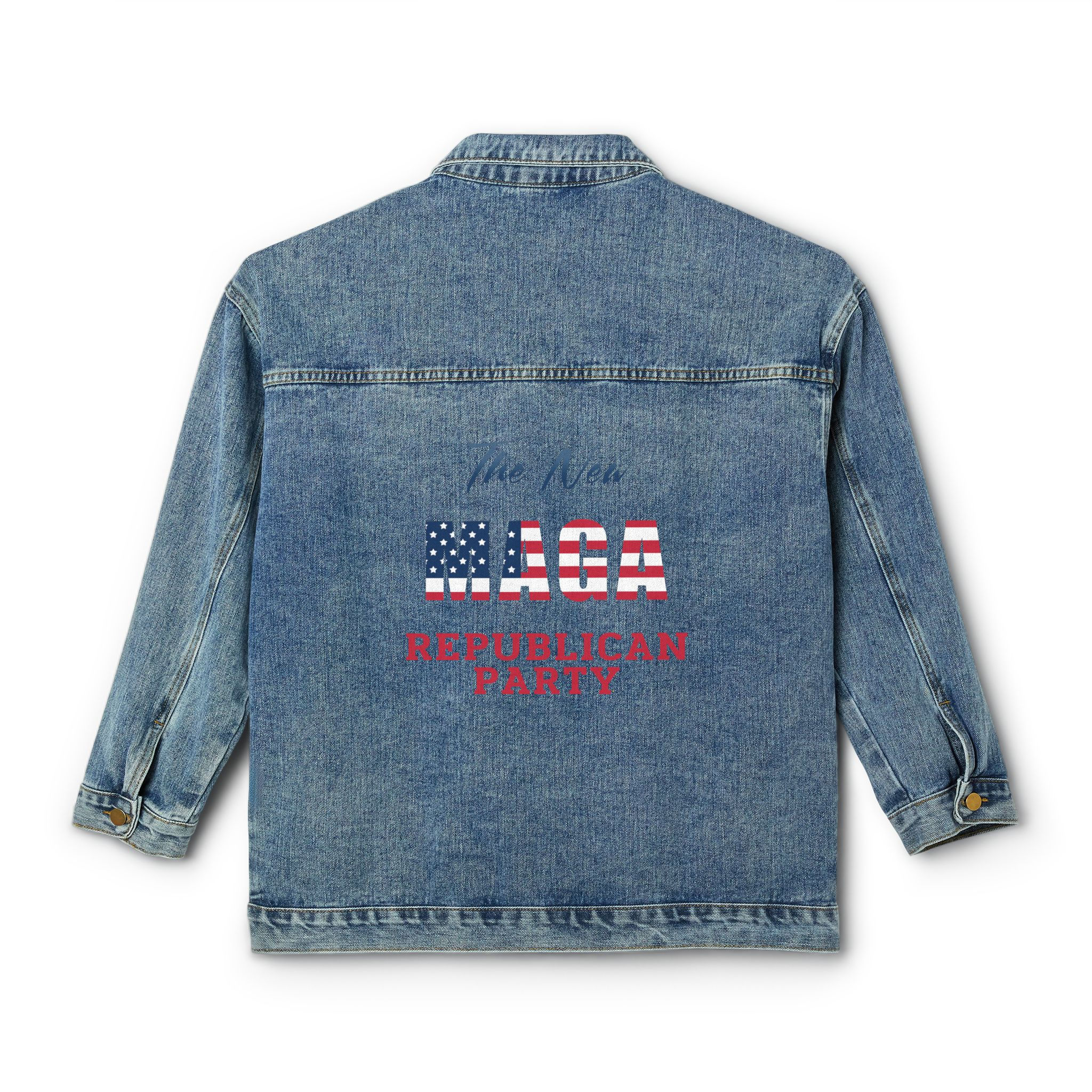 MAGA Republican Party Women's Denim Jacket
