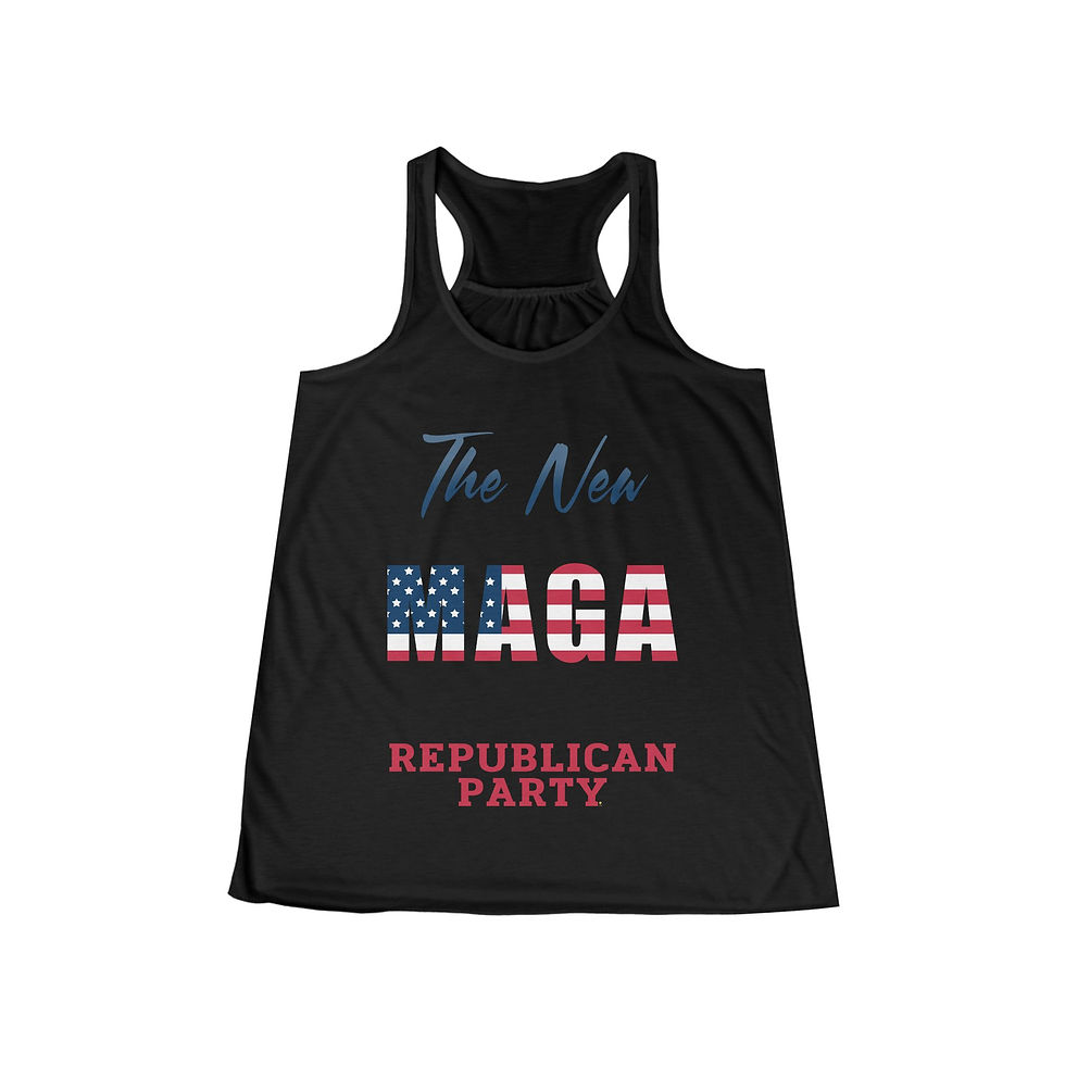Thumbnail: MAGA Republican Party Women's Flowy Racerback Tank 