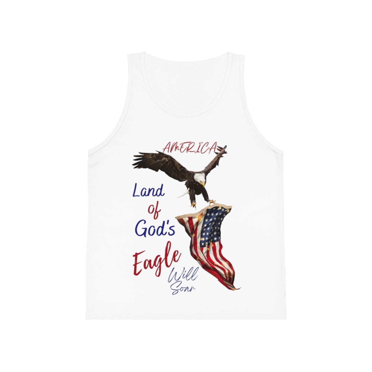 God's Eagle Will Soar Kid's Jersey Tank Top (Front)