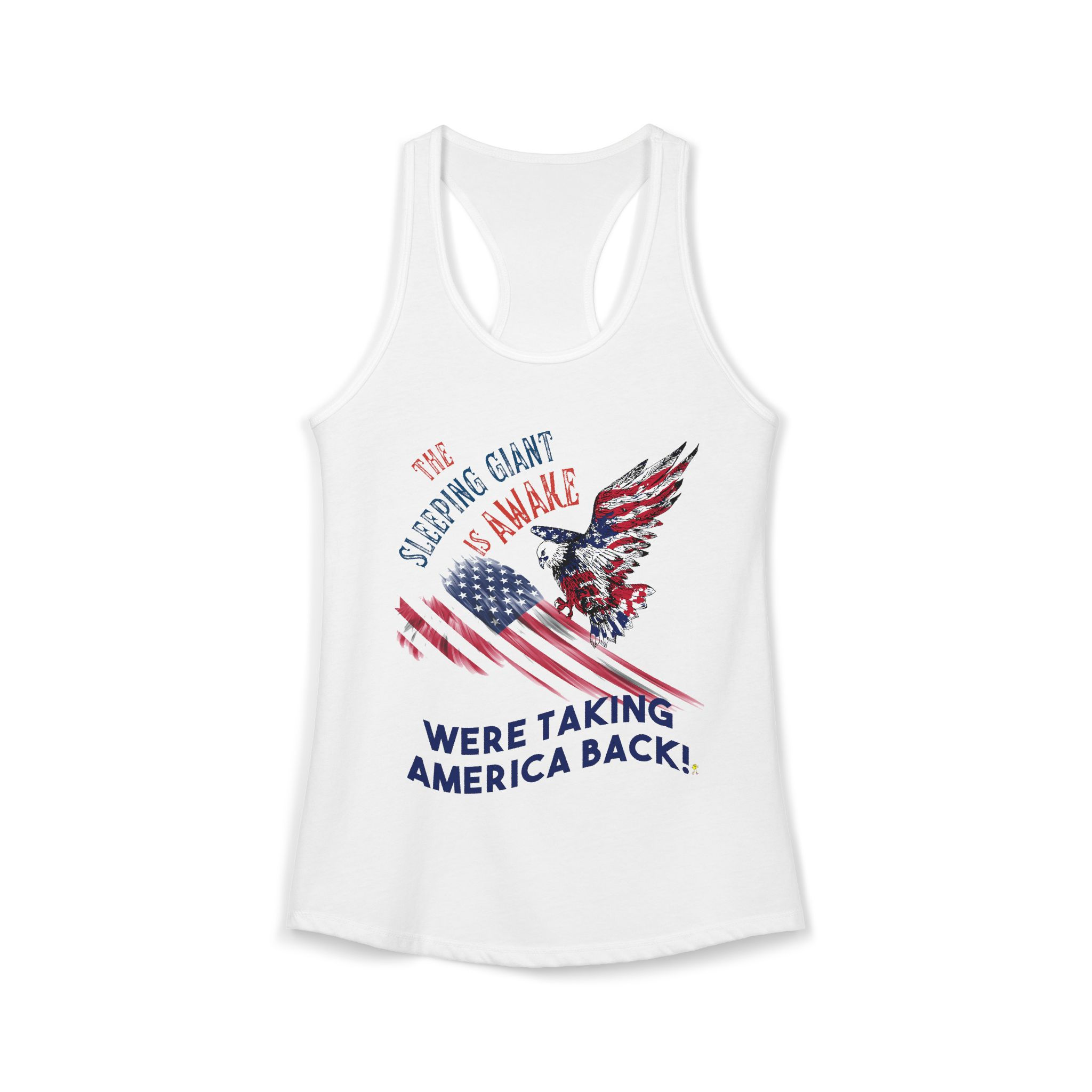 Sleeping Giant Is Awake Women's Ideal Racerback Tank 