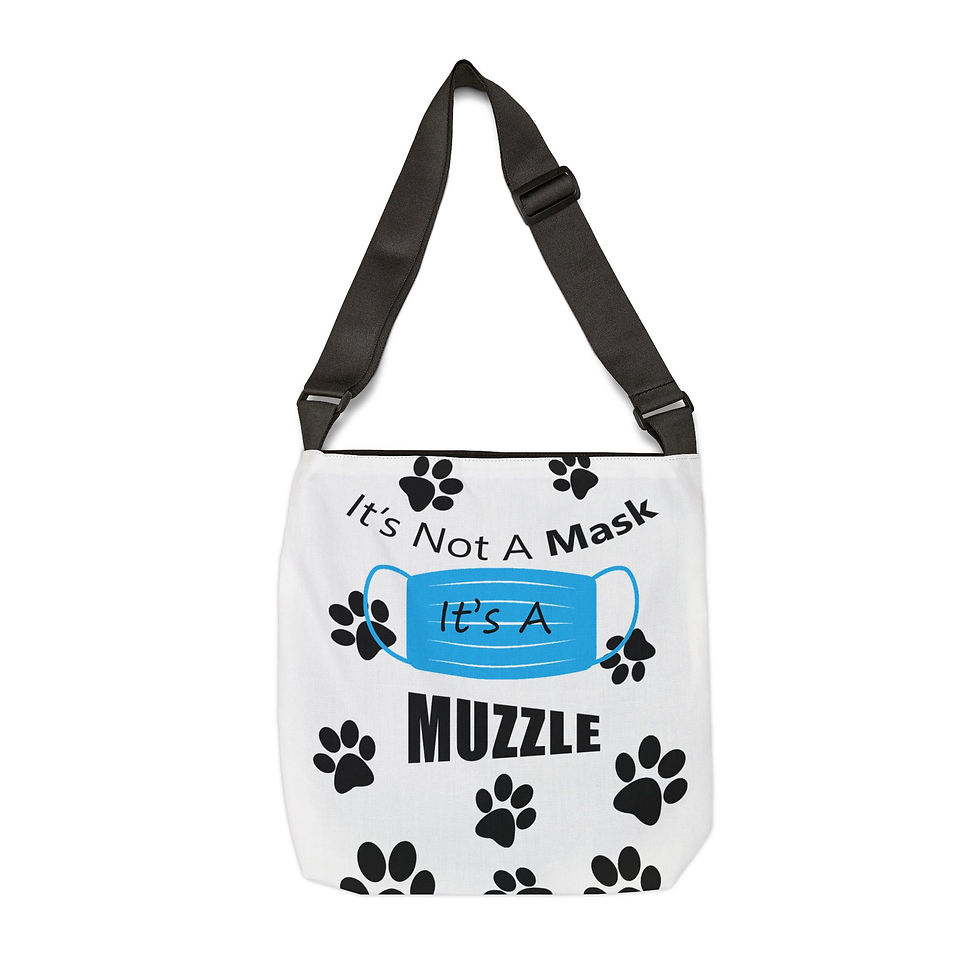Thumbnail: It's A Muzzle Adjustable Tote Bag (All Over Print)