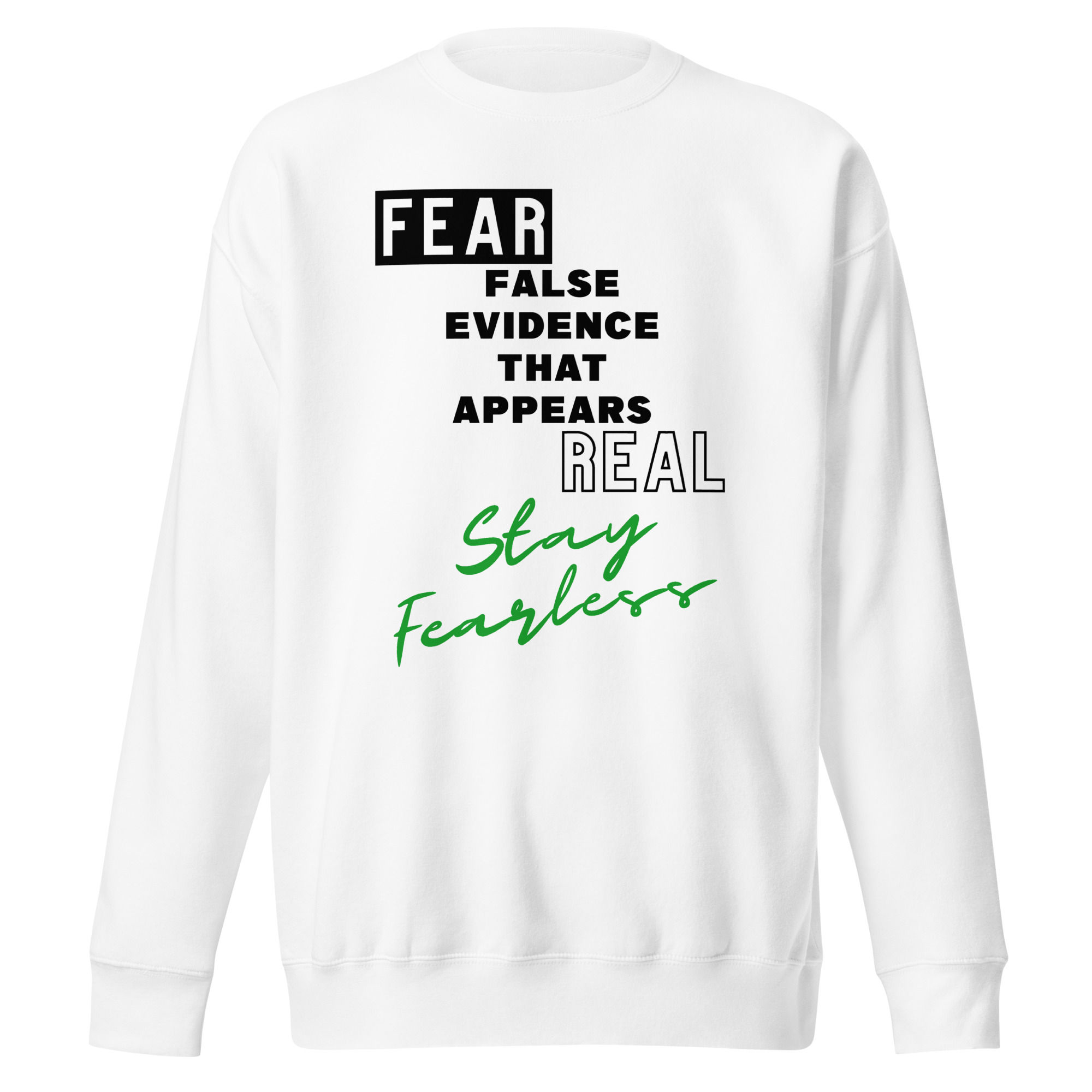 False Evidence Appears Real Premium Sweatshirt for Men or Women