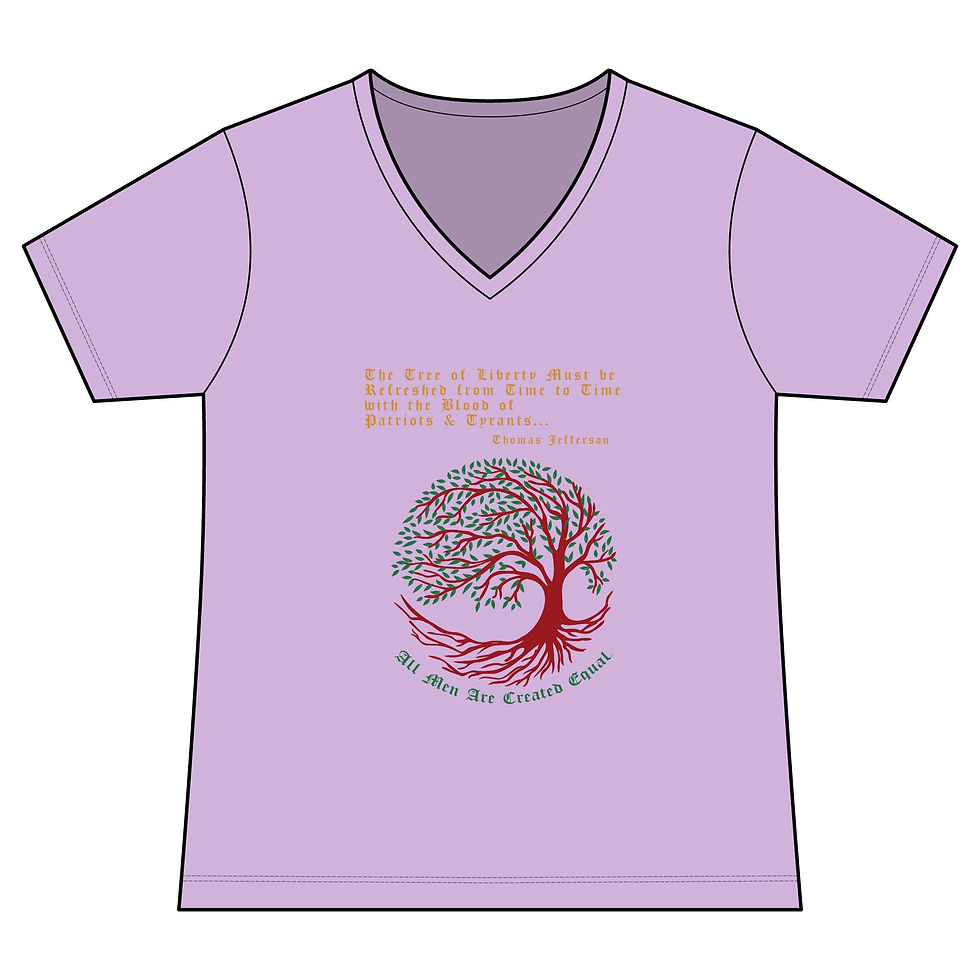 Thumbnail: Tree of Liberty Ladies' V-Neck T-Shirt
