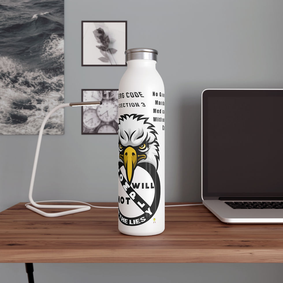 Thumbnail: Will Not Comply Slim Water Bottle