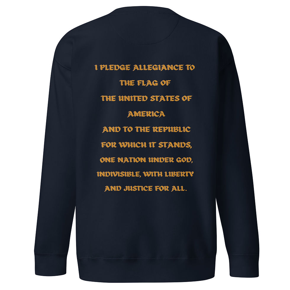 Thumbnail: God's Eagle Will Soar Premium Sweatshirt for Men or Women (Front & Back)