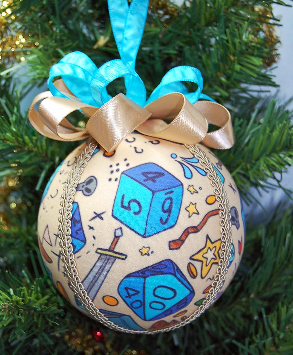 Thumbnail: D & D Gaming Dice ornament - 4"