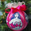 Thumbnail: Wonder Woman Ornament made w/licensed Wonder Woman fabric/foam ball-4"