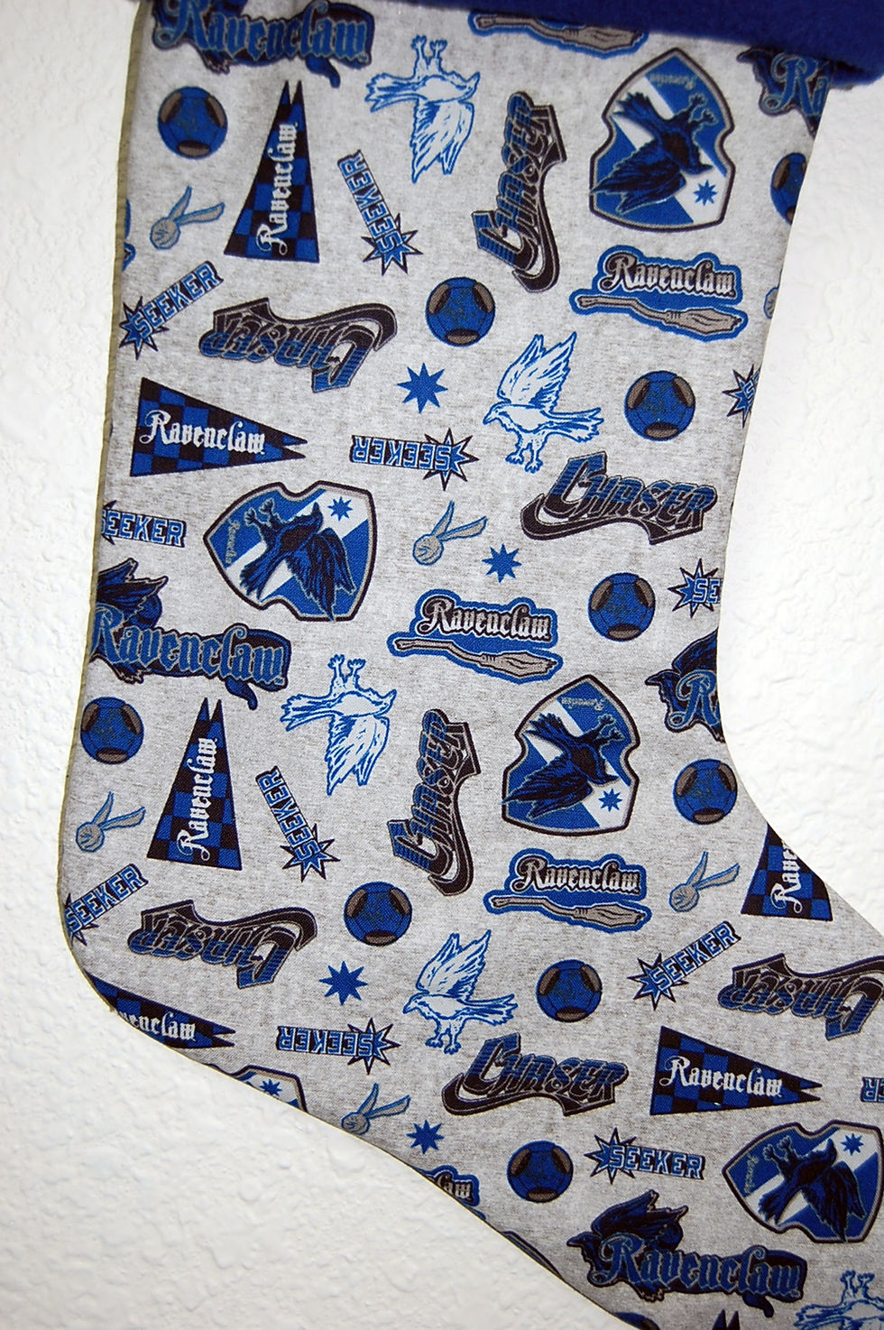 Thumbnail: Wizard Raven house Christmas stocking-made w/Licensed cotton print fabric