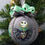 Thumbnail: NBC Ornament made w/licensed Nightmare Before Christmas fabric/foam ball -4"
