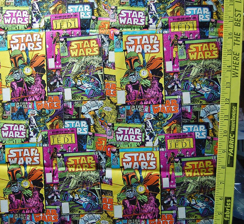 Thumbnail: Star Wars Return of the Jedi posters fabric