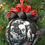 Thumbnail: Zombies ornament made w/licensed Walking Dead fabric/foam ball - 4"