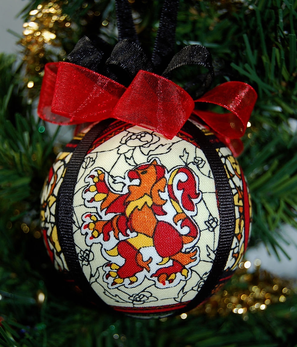 Thumbnail: HP Ornament Set of 4 Wizard House Ornaments - 3"