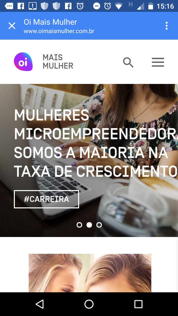 Aplicativo 'Oi Mais Mulher'
