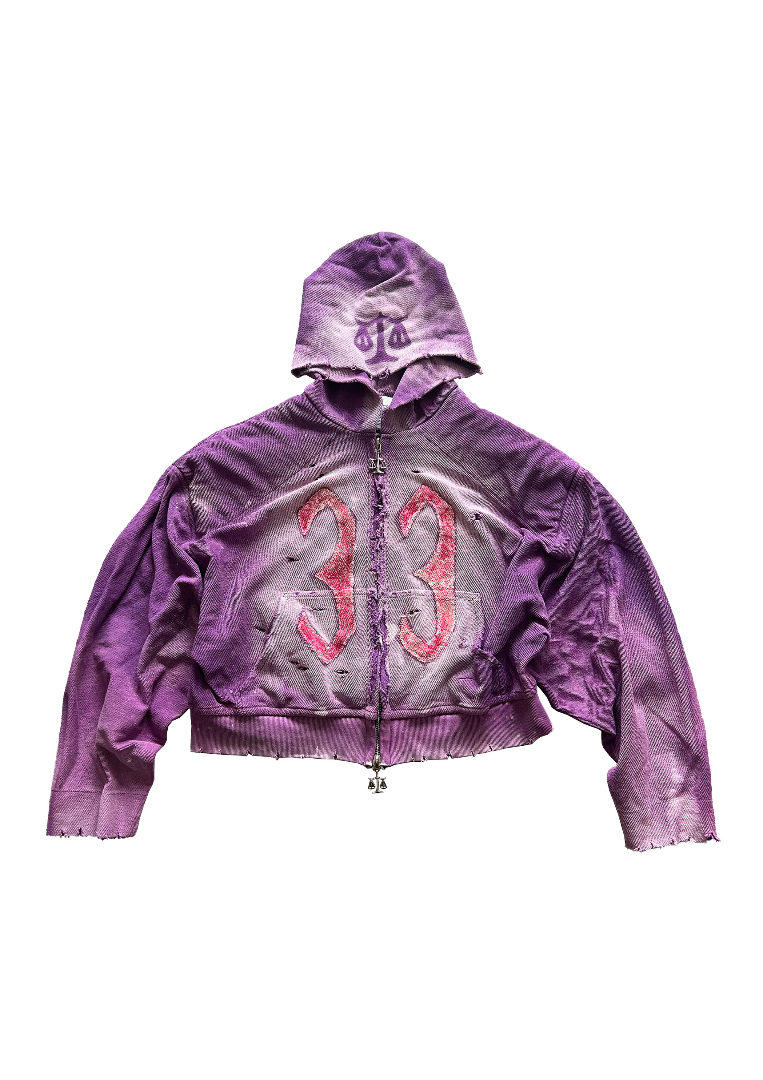 RECONSTRUCTED PADDED SHOULDER HOODIE (1 OF 1) #55