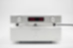 Denafrips Hestia 12th Preamp silver stacked with other gear