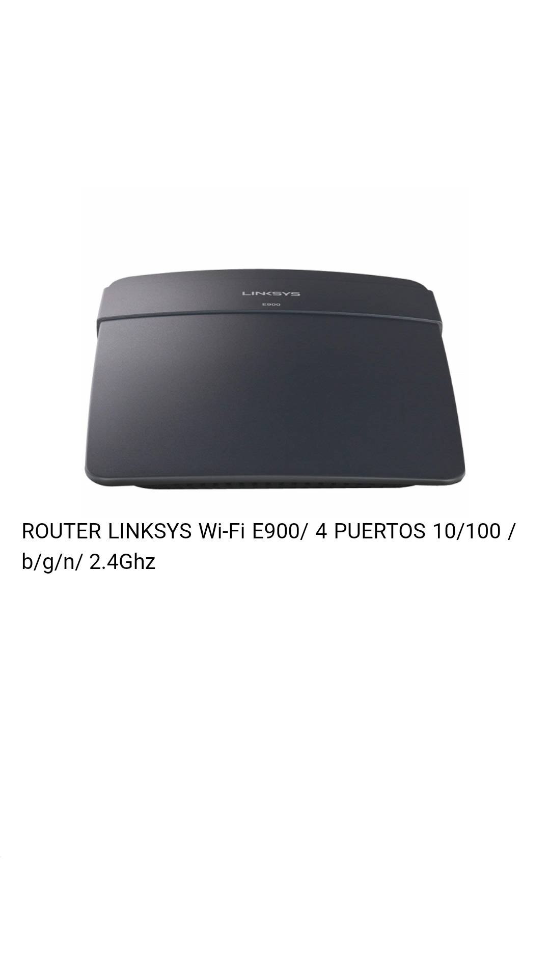 Router Linksys - Wifi - E900