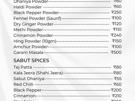 Why We Decided to Add Spices to Our Basket