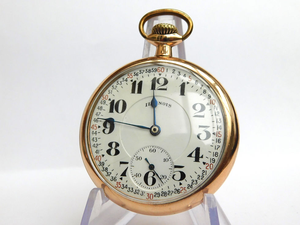 Illinois "Bunn Special" 21 jewel railroad watch.