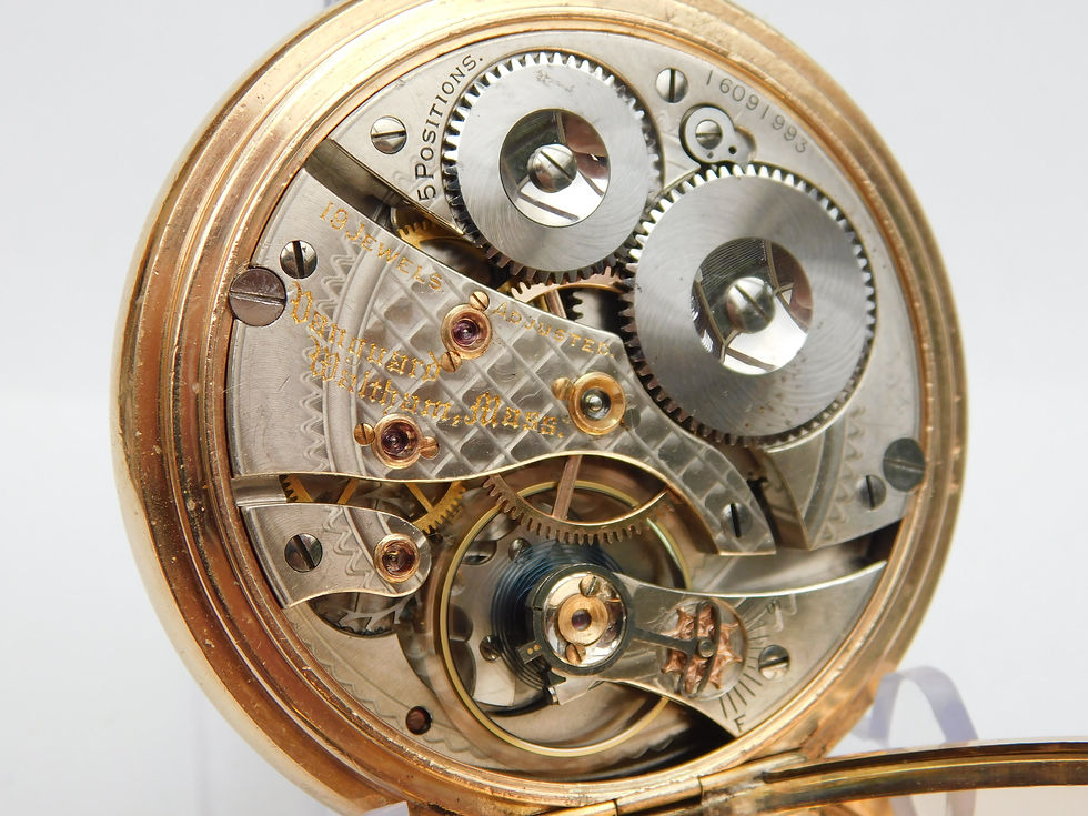 Thumbnail: Super high grade 19j Waltham 16s Hunter pocket watch.