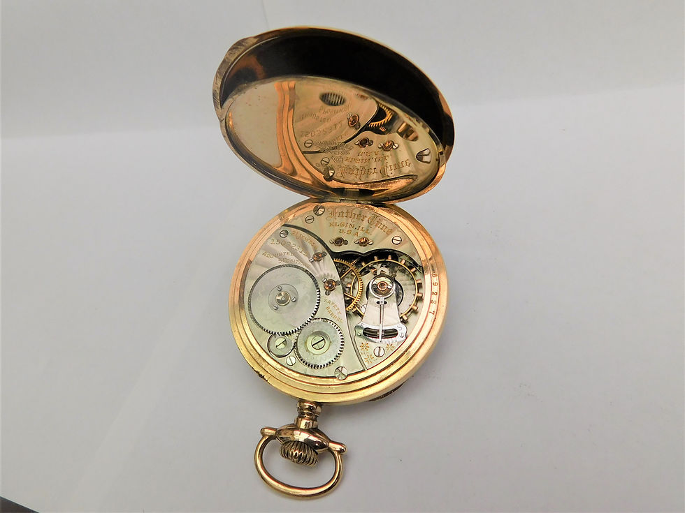 Thumbnail: Elgin 21 jewel "Father Time" Railroad pocket watch