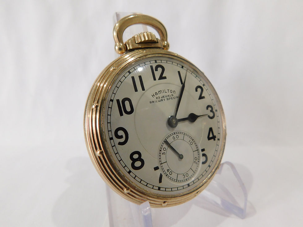 Thumbnail: 23 jewel Hamilton 950B railroad watch. Just serviced.
