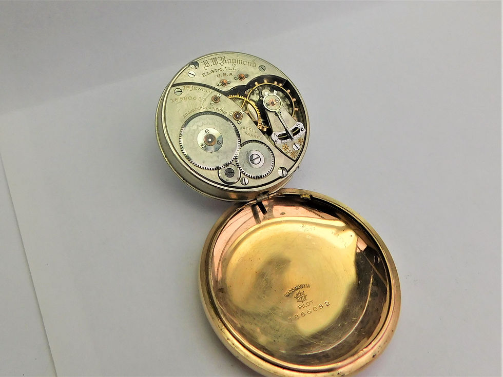 Thumbnail: Elgin "B W Raymond" 19 jewel Railroad watch