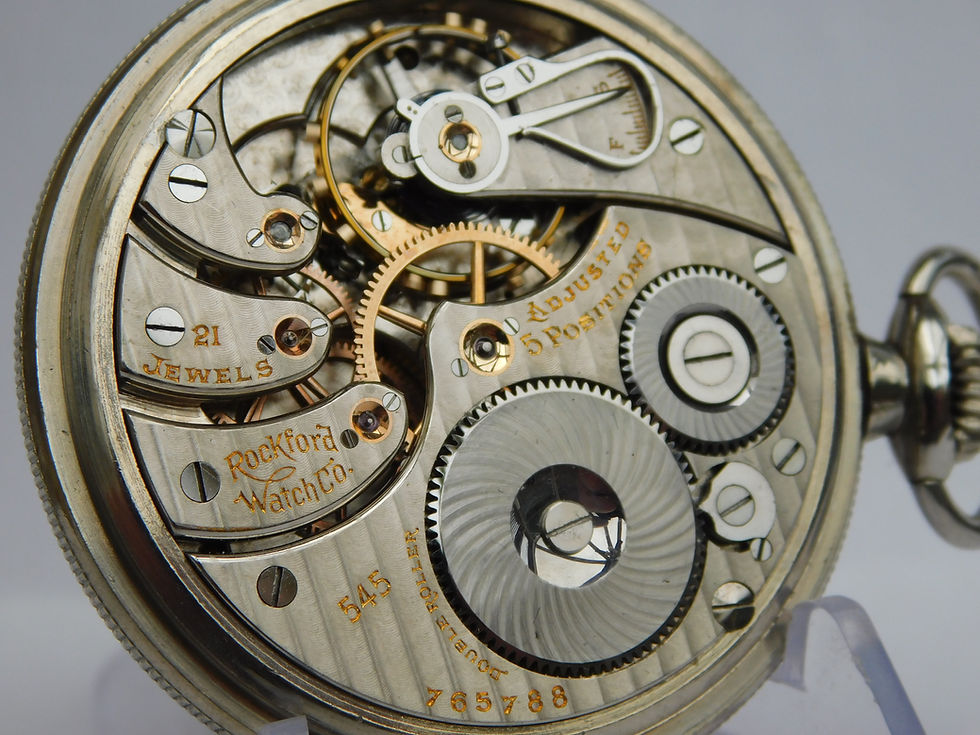 Thumbnail: Rare 16s Rockford 545 Railroad Watch