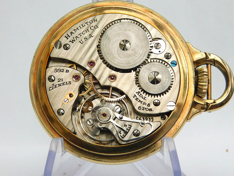 Thumbnail: Fine Hamilton 992B railroad watch