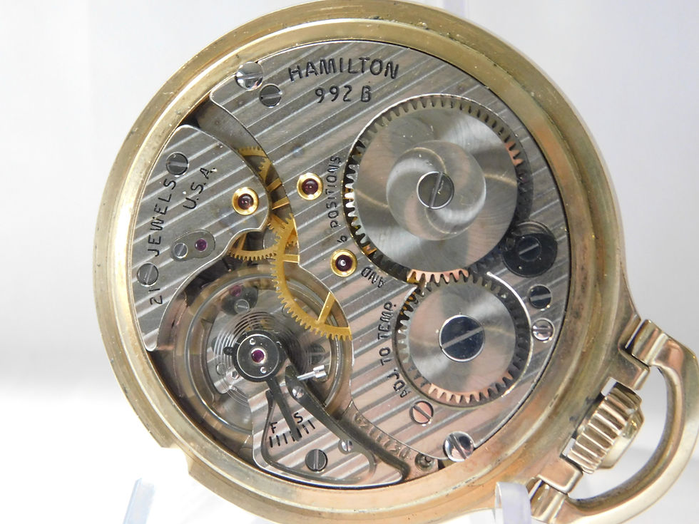 Thumbnail: Lovely Hamilton 992B 21 jewel Railroad Watch.