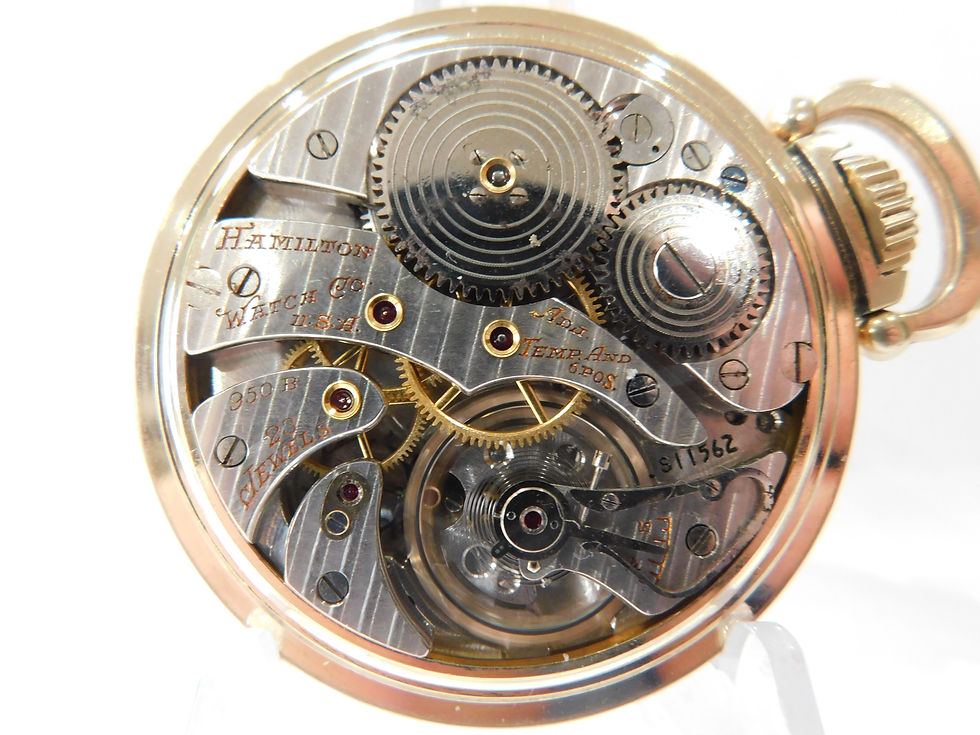 Thumbnail: 23 jewel Hamilton 950B railroad watch. Just serviced.