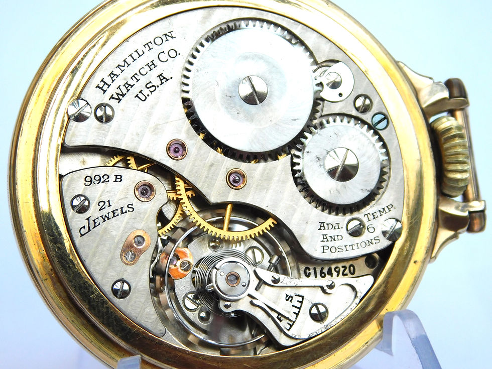 Thumbnail: Hamilton 992B railroad watch. Lovely!