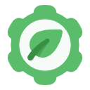 20 - Ecology, Gear, Leaf, Setting, Cog, Nature.png