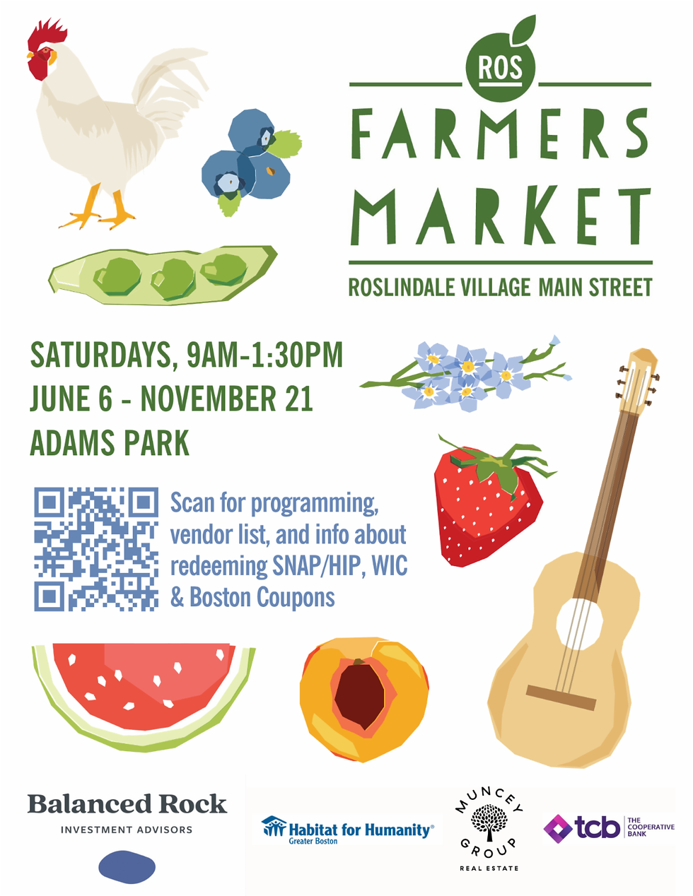 Roslindale Village Main Street Summer Farmers Market