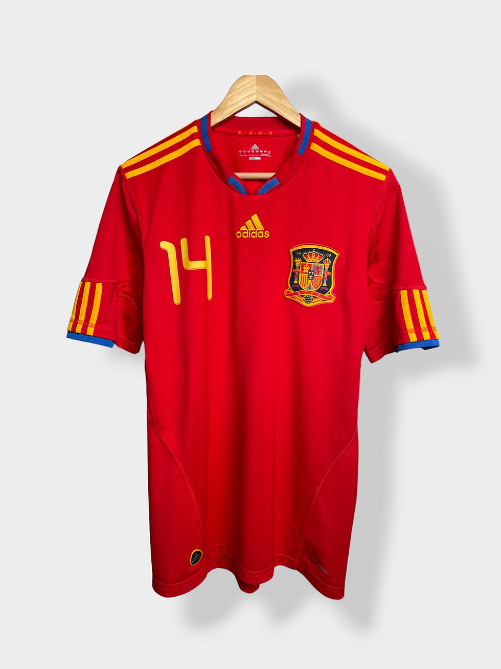 Thumbnail: adidas Spain 2010 Home Jersey - Alonso #14 - M - USED: Very Good