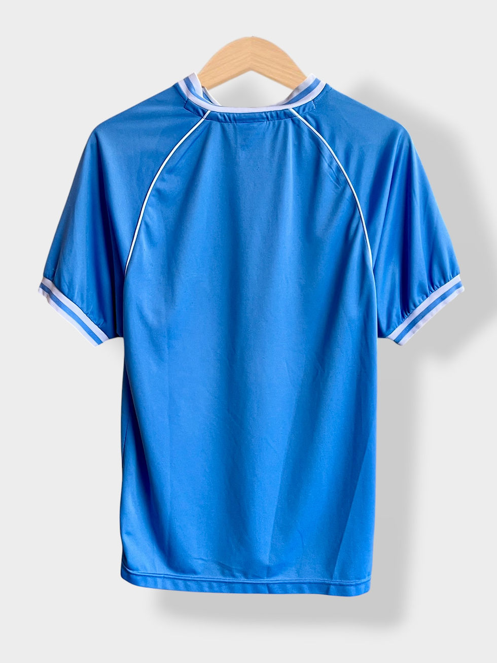 Thumbnail: Score Draw Manchester City 1982 Home Retro Remake Jersey - M - USED: Fair/Good