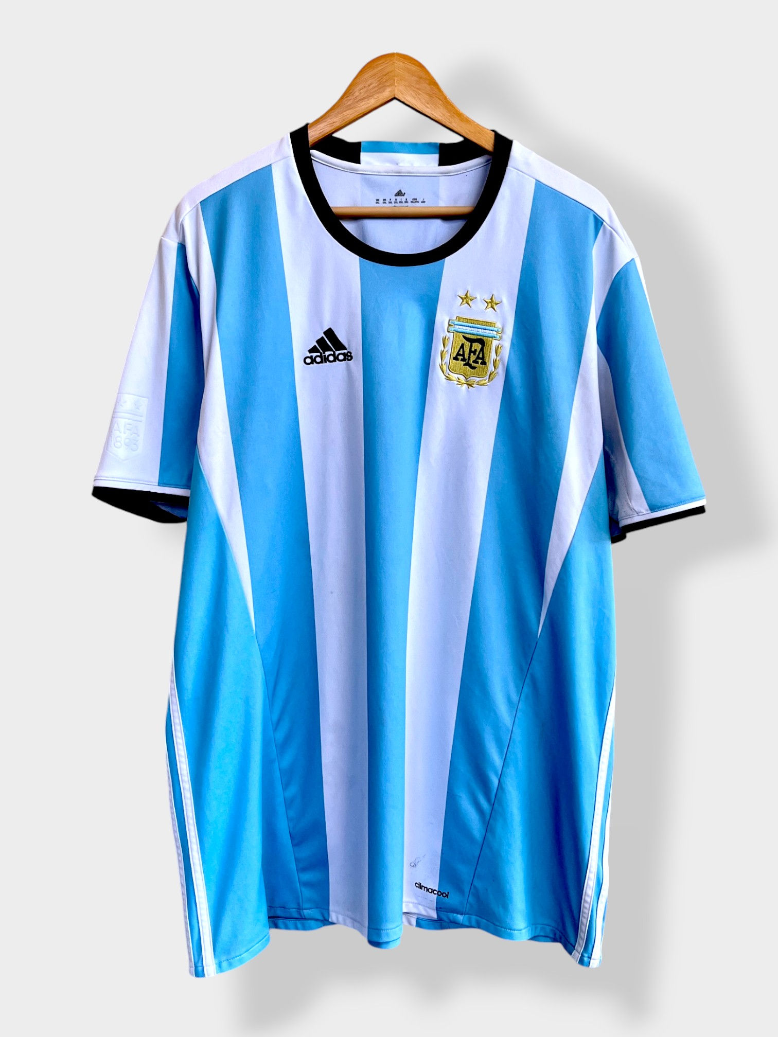 adidas Argentina 2016 Home Jersey - 2XL - USED: Good/Very Good