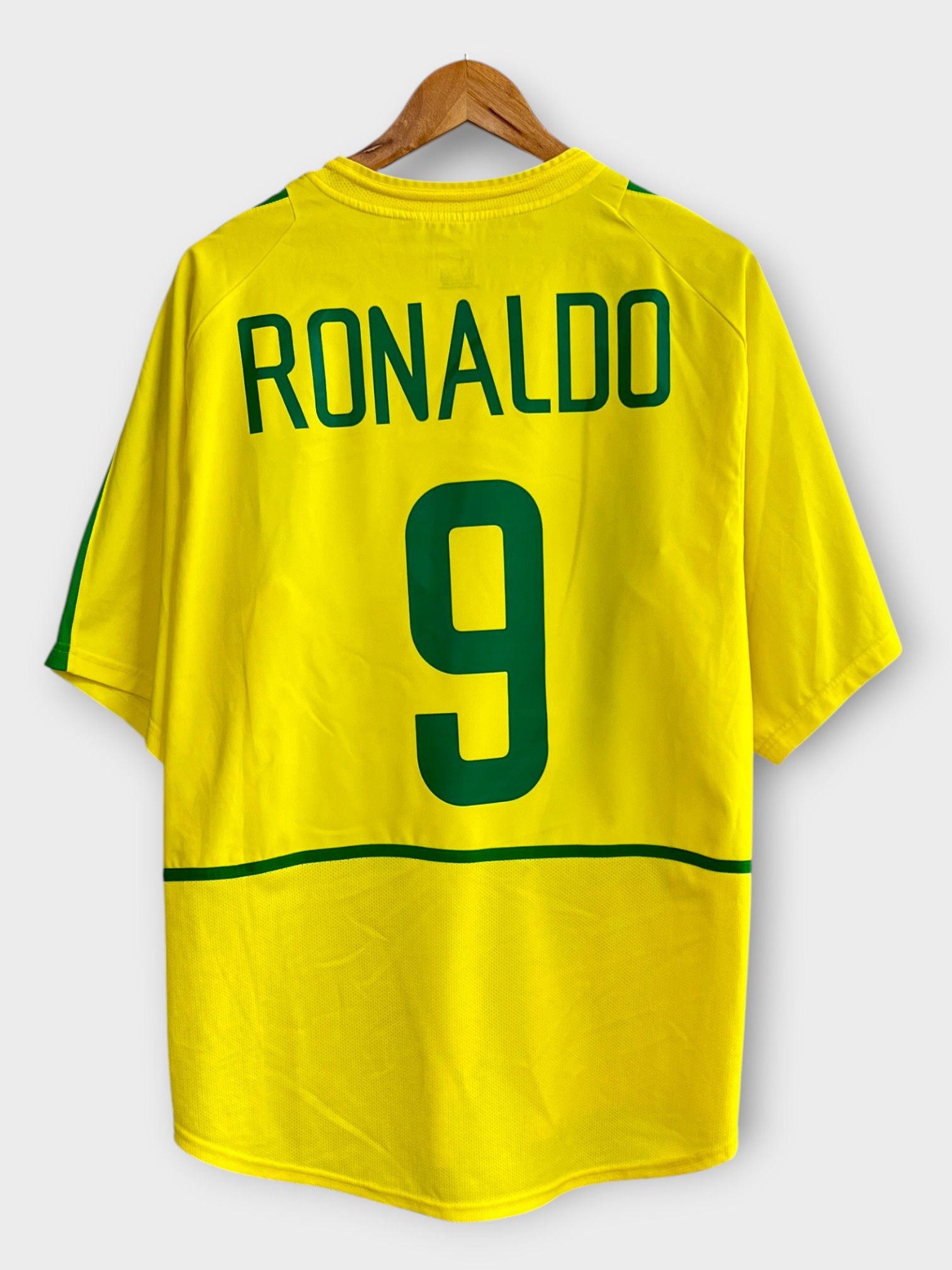 Nike Brazil 2002 Home Jersey - Ronaldo #9 - XL - USED: Excellent