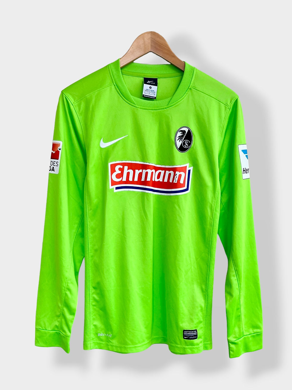 Thumbnail: Nike SC Freiburg 14/15 GK Away Jersey(custom nameset) - S - USED: Very Good/Good