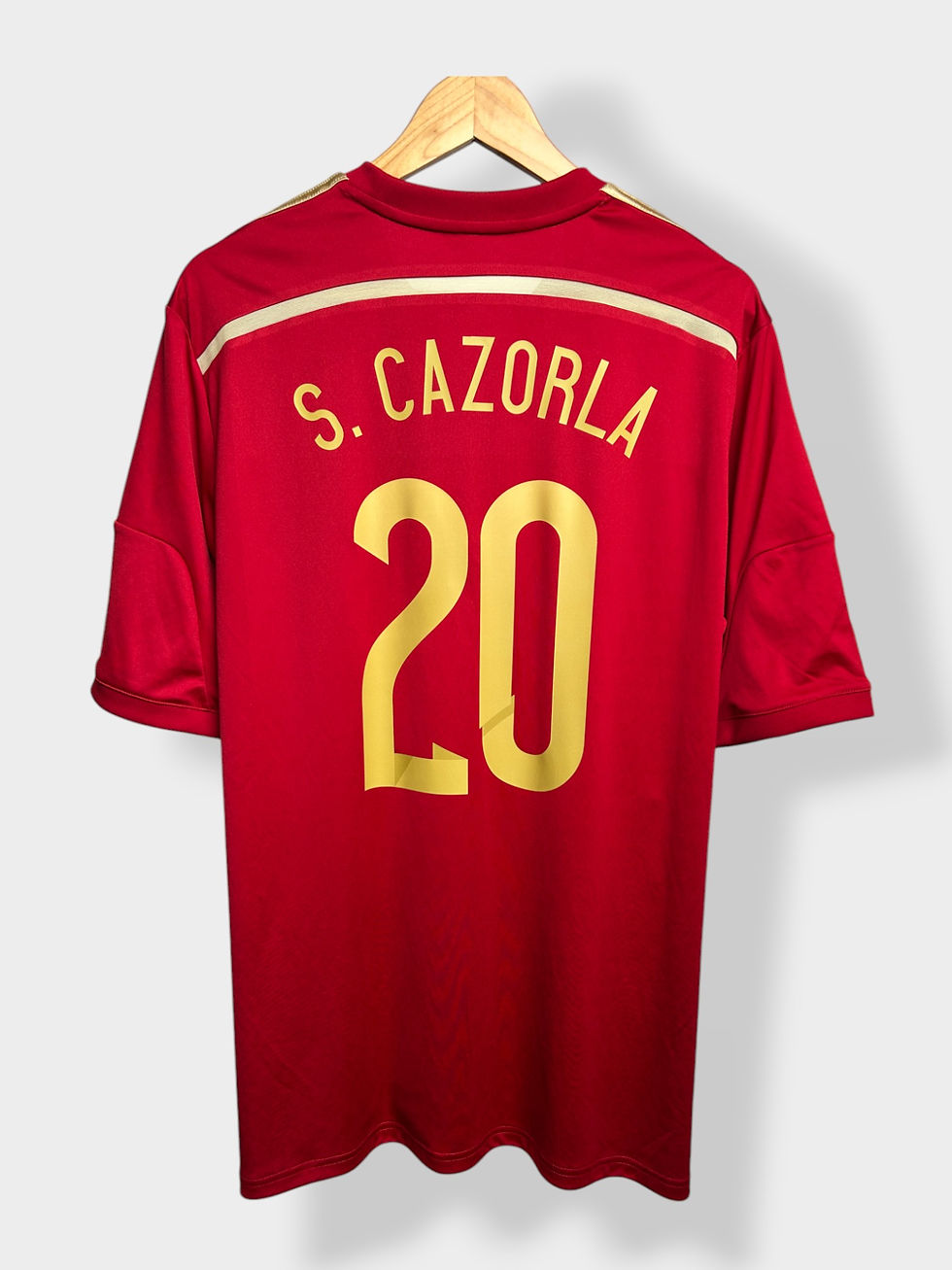 Thumbnail: adidas Spain 2014 Home Jersey - S. Cazorla #20 - XL - USED: Excellent