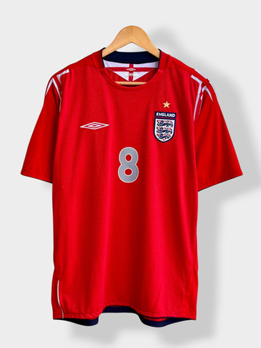 Umbro England 2004 Away Jersey - Scholes #8 - L - USED: Very