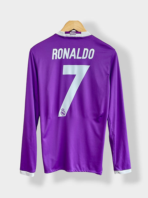 Cristiano Ronaldo 7 S REAL MADRID 2017 2018 UCL Away Jersey